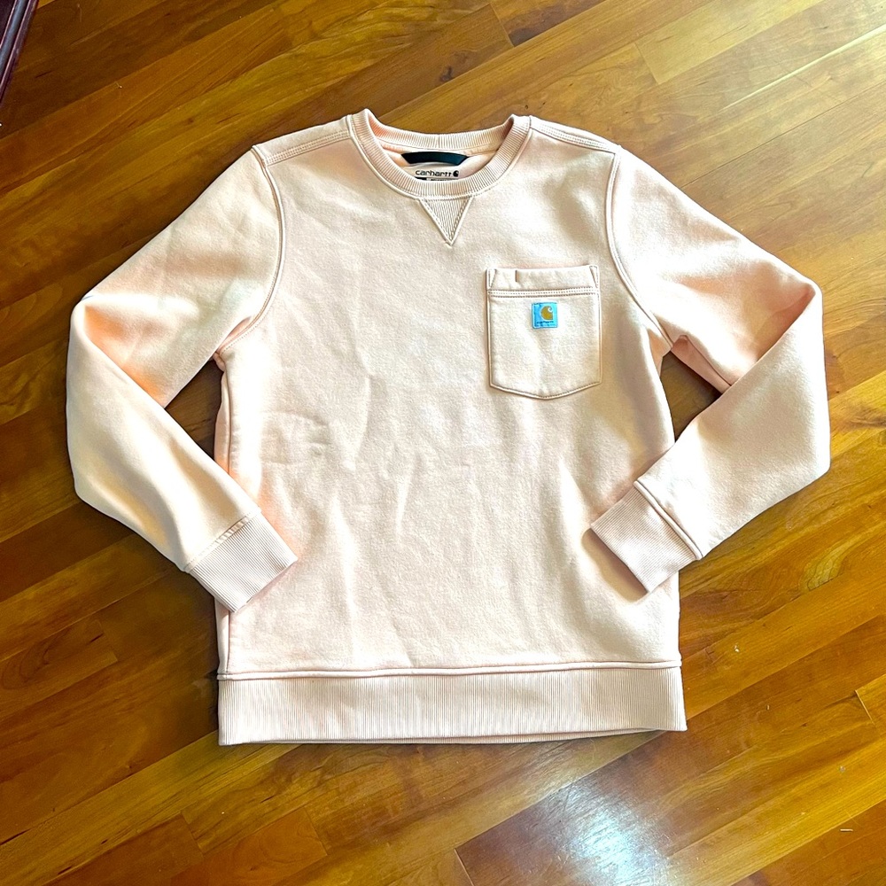 86-**NWT**Carhartt relaxed fit fleece crewneck